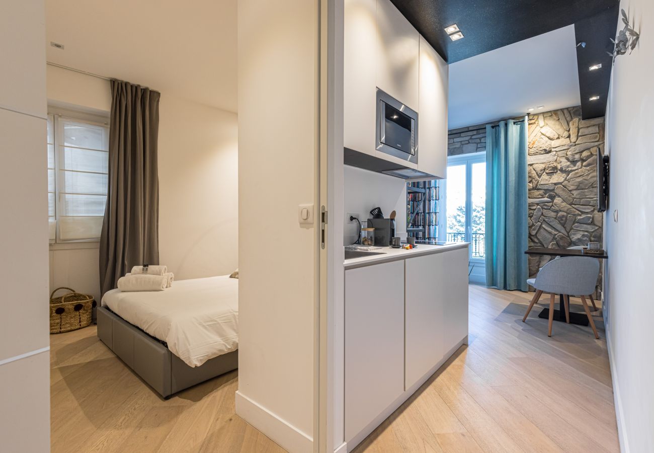 Appartement à Nice - 2 Pieces de Charme - Vue coulée verte - A/C