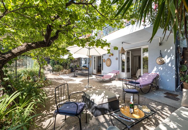  à Villefranche-sur-Mer - Magnifique rez-de-jardin - Bord de mer - 3 chambres