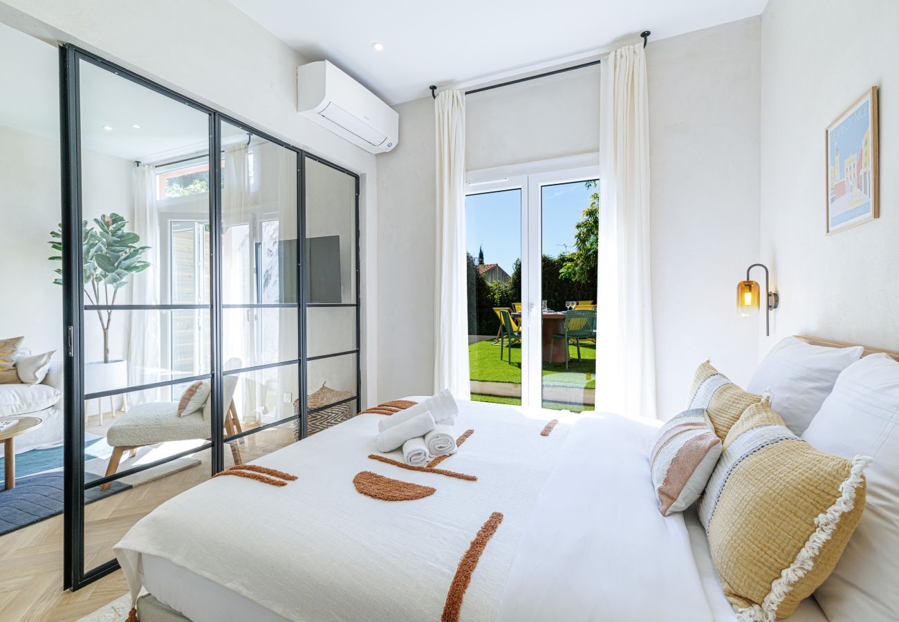 Appartement à Nice - Appartement rénové, climatisé avec jardin.