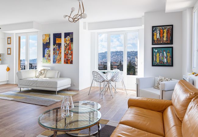 Apartment in Nice - Arty Design - Panoramic view - Parking