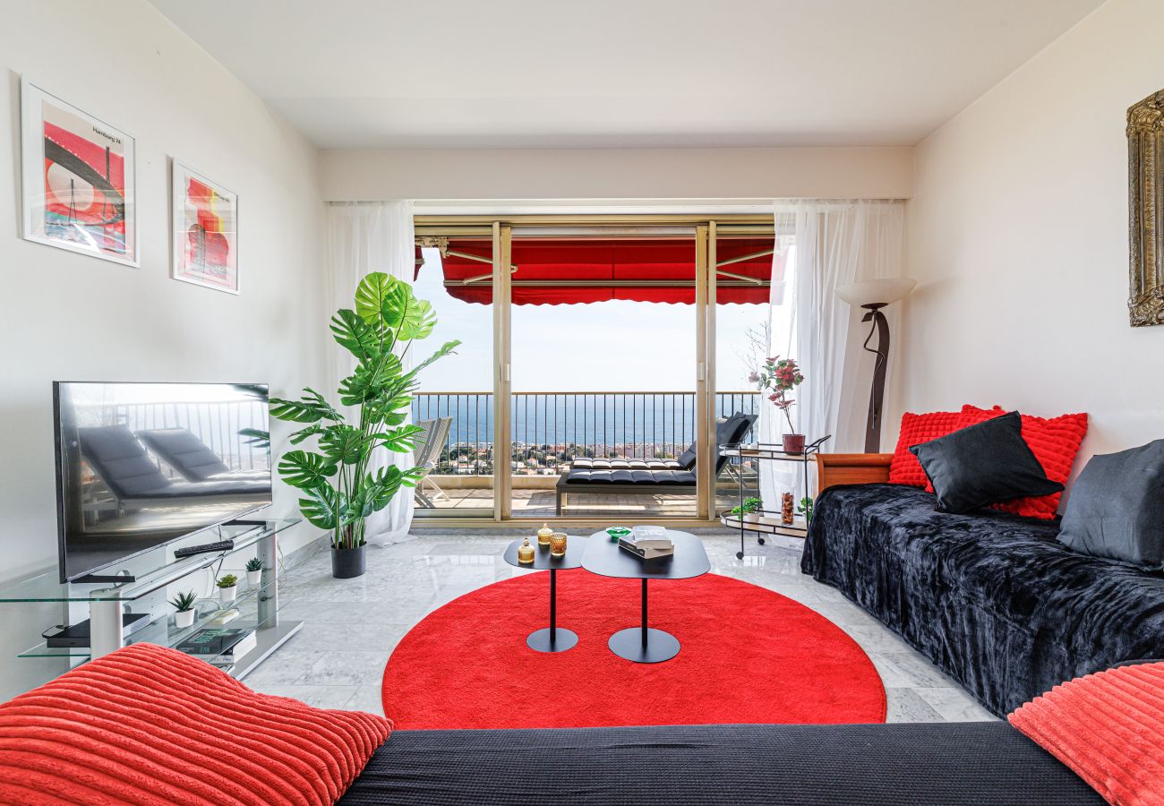 Apartment in Nice - Spacious apt 1 bedroom with terrace - Magnificent clear seaview Apartment in Nice - Spacious apt 1 bedroom with terrace - Magnificent clear seaview