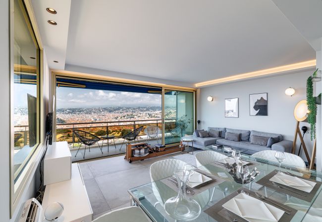 Apartment in Nice - Panoramic Sea View • Top Floor • Private Garage • A/C Apartment in Nice - Panoramic Sea View • Top Floor • Private Garage • A/C